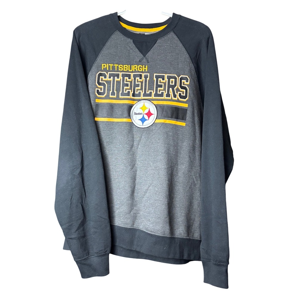 NFL Team Apparel Men's Size Large Pittsburh Steelers Vintage Sweatshirt Football